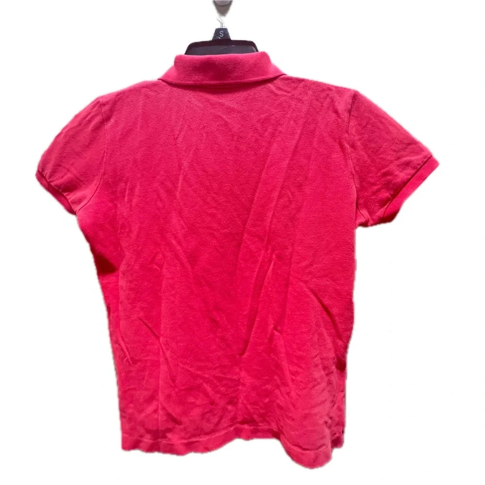 Kids Girls Ralph Lauren Pink Short Sleeve Polo Shirt Embroidered Pony Size 7